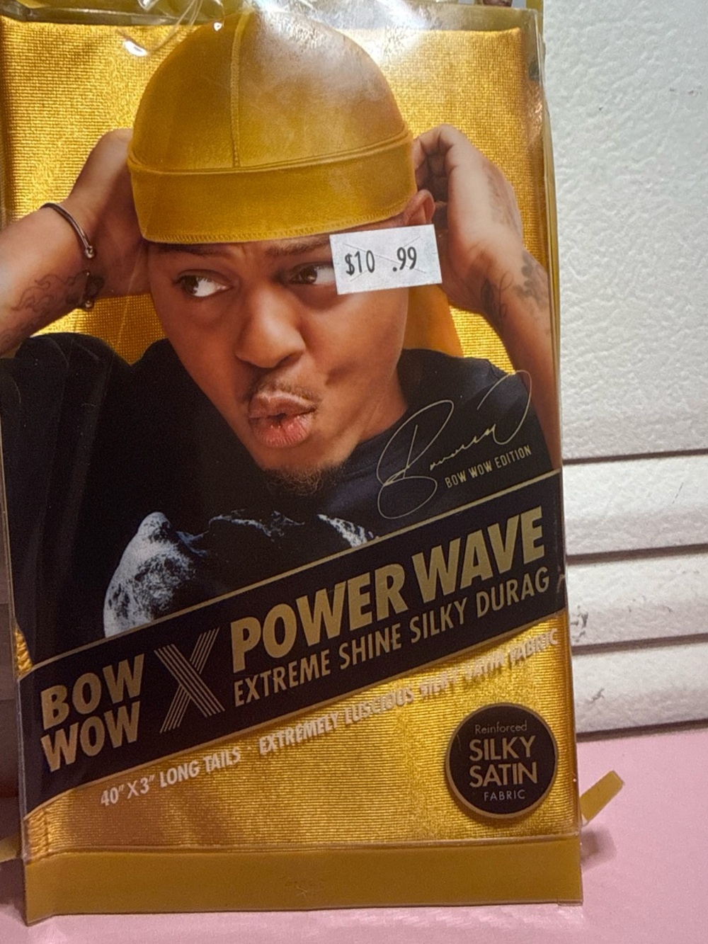 Power Wave Extreme Shine Silky Durag - Gold
